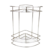 Zhaosheng - Organizador de champú de 2 capas, carrito de ducha de esquina, estante de baño de acero inoxidable