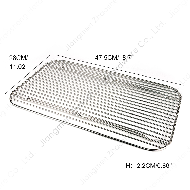 Zhaosheng Hardware - Bandeja para hornear de acero inoxidable, exhibición de pasteles de panadería, rejilla de enfriamiento de red para barbacoa para hornear