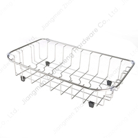 Zhaosheng Hardware - Estante de drenaje de acero inoxidable para fregadero de cocina, cesta de secado para fregaderos de cocina