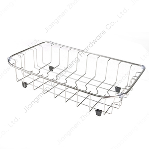 Zhaosheng Hardware - Estante de drenaje de acero inoxidable para fregadero de cocina, cesta de secado para fregaderos de cocina