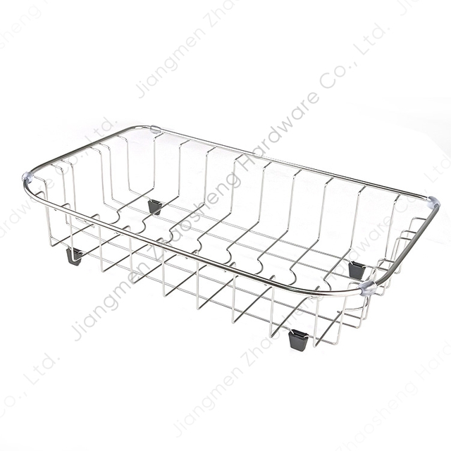 Zhaosheng Hardware - Estante de drenaje de acero inoxidable para fregadero de cocina, cesta de secado para fregaderos de cocina