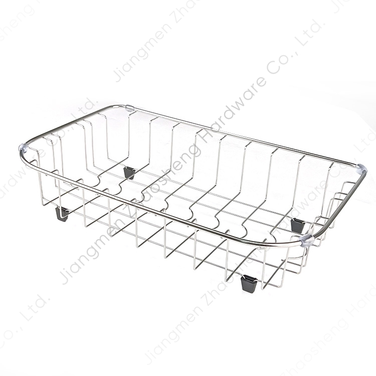 Zhaosheng Hardware - Estante de drenaje de acero inoxidable para fregadero de cocina, cesta de secado para fregaderos de cocina