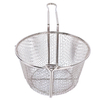 Zhaosheng Hardware - Cesta para freír de alambre de 9,5 pulgadas, cesta para freír con virutas de 6 mallas para olla para freír de aluminio
