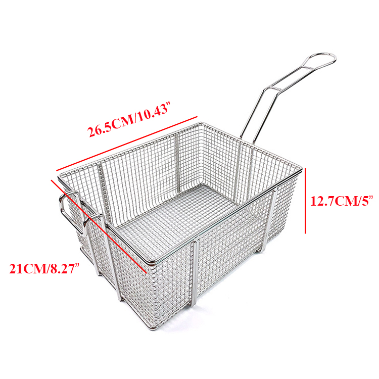 Zhaosheng Hardware - Cesta de freidora comercial Cesta de freír de acero inoxidable para freidora profunda