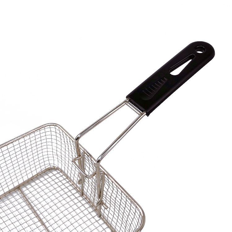 Zhaosheng Hardware - Cesta para freidora de acero inoxidable con mango plegable