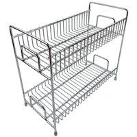 Zhaosheng Hardware - Estante de especias organizador de condimentos de 2 niveles para organizador de gabinete de encimera de cocina