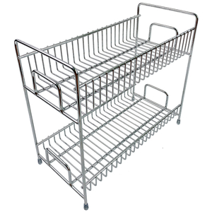 Zhaosheng Hardware - Estante de especias organizador de condimentos de 2 niveles para organizador de gabinete de encimera de cocina