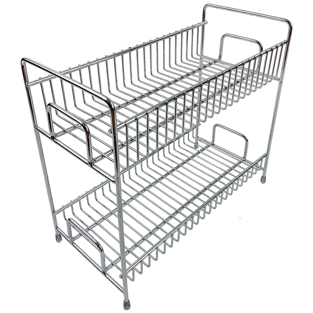 Zhaosheng Hardware - Estante de especias organizador de condimentos de 2 niveles para organizador de gabinete de encimera de cocina