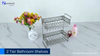 Best Zhaosheng Hardware - Estante de almacenamiento de 2 niveles, organizador de accesorios de ducha para encimera de baño
