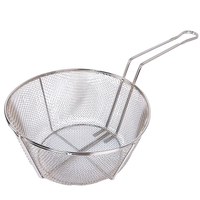 Zhaosheng Hardware - Cesta para sartén profunda, cesta redonda para freír de malla de alambre de metal