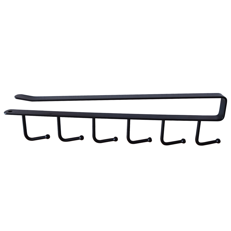 Zhaosheng Hardware - Soporte para tazas de café con estante inferior, colgador de metal para tazas de té