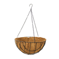 Zhaosheng Hardware - Cesta colgante para plantas con revestimiento de coco de 16.0 in, cestas colgantes extra grandes