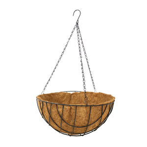 Zhaosheng Hardware - Cesta colgante para plantas con revestimiento de coco de 16.0 in, cestas colgantes extra grandes