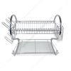 Zhaosheng Hardware - Escurridor de platos de acero inoxidable con 2 niveles