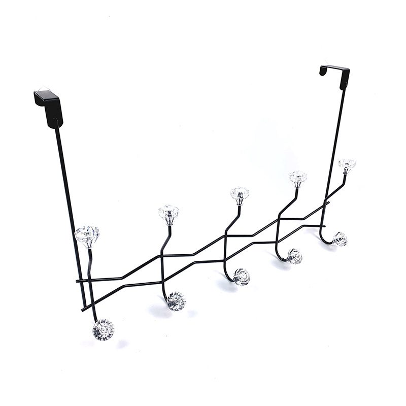 Zhaosheng Hardware - Perchero para toallas para el hogar, organizador de ropa de metal, colgador de sombreros sobre los ganchos de la puerta