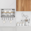 Zhaosheng Hardware - Organizador de suspensión de pared, cesta colgante, puerta, despensa, estante de almacenamiento, estantes flotantes de madera para montaje en pared