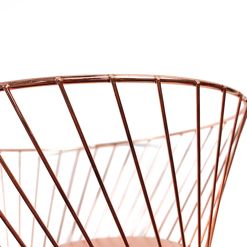 Zhaosheng Hardware - Organizador moderno de cesta de frutas para encimera, soporte de fruta de alambre redondo, cesta de almacenamiento, cesta de frutas