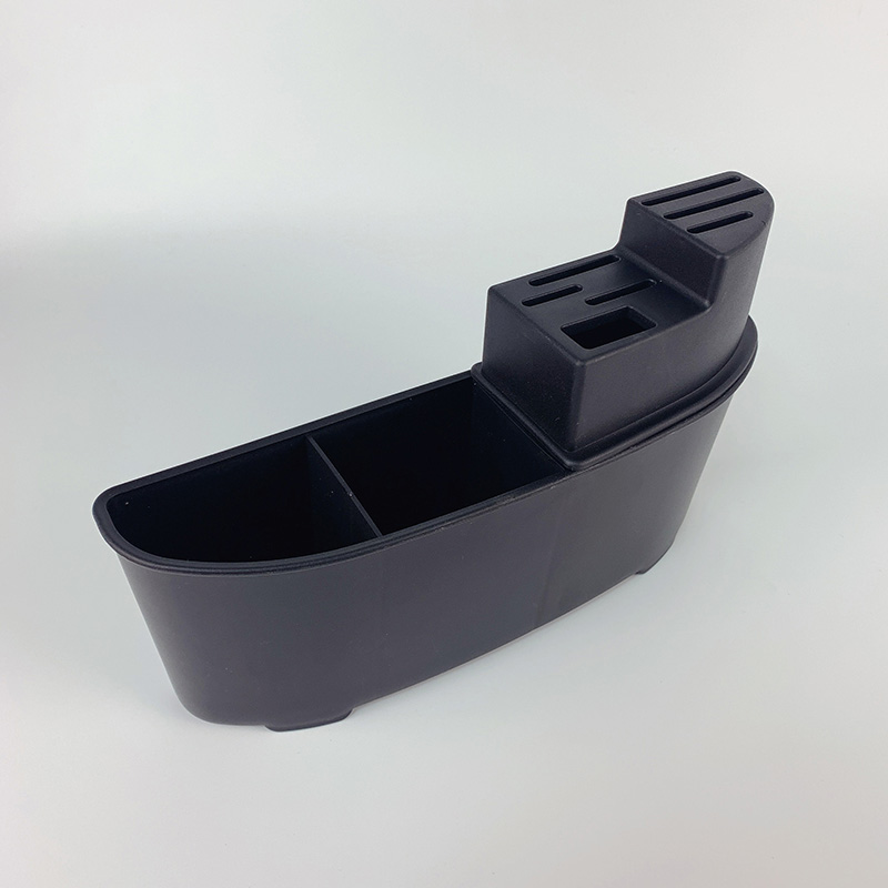 Zhaosheng Hardware - Escurridor de platos de aluminio de 2 niveles con escurridor de tazas y soporte para utensilios