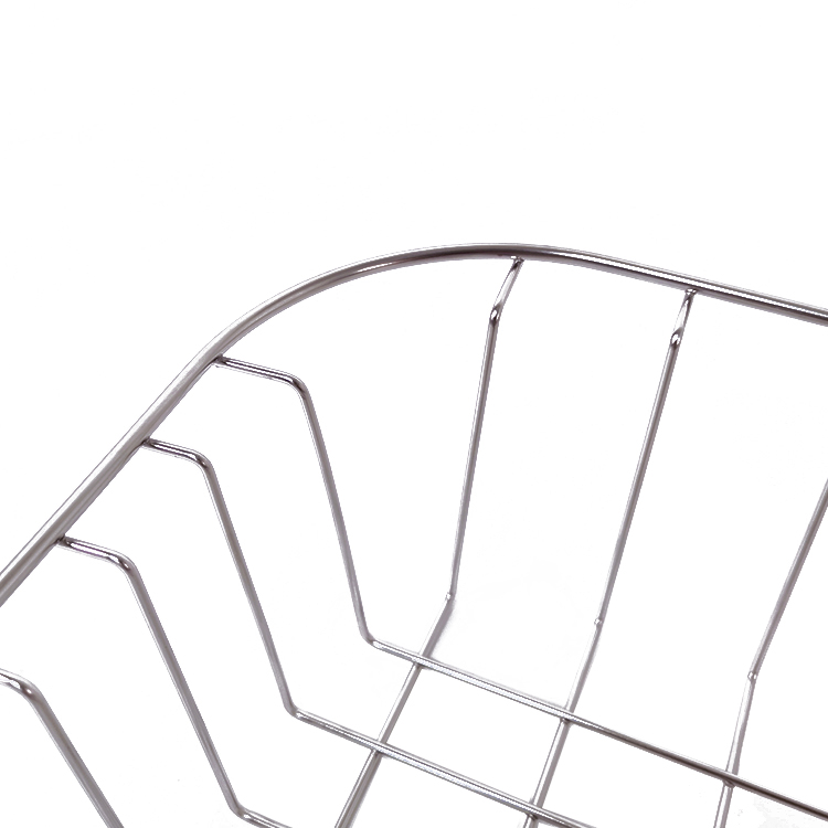 Zhaosheng Hardware - Cesta de enjuague para fregadero de cocina cuadrada, cesta de alambre de acero inoxidable para secado
