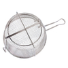Zhaosheng Hardware - Cesta para freír de malla de alambre de 9,5 pulgadas, cesta redonda para freír, cesta para freír al vapor de acero inoxidable