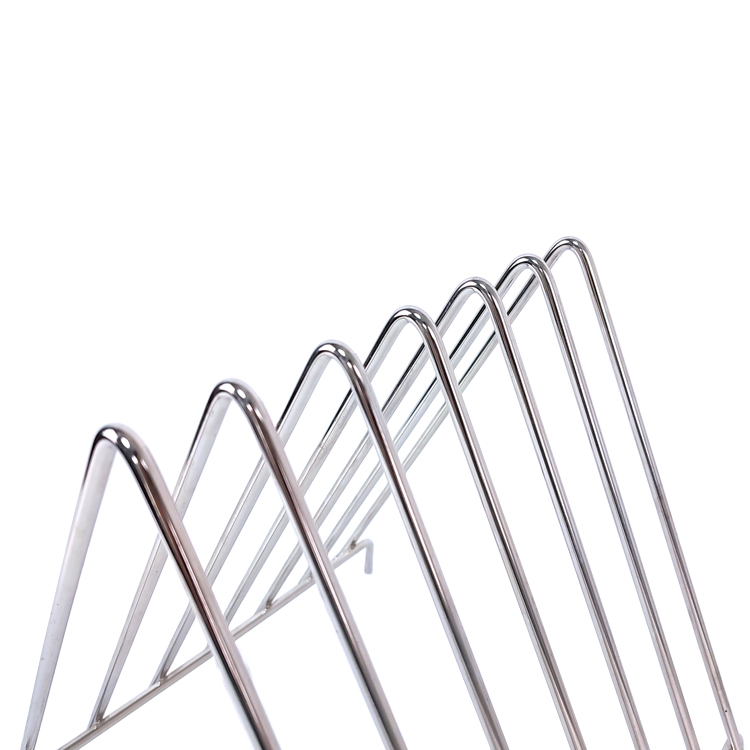 Zhaosheng Hardware - Soporte para bandeja para hornear, estante de almacenamiento para tabla de cortar de acero inoxidable con 6 ranuras