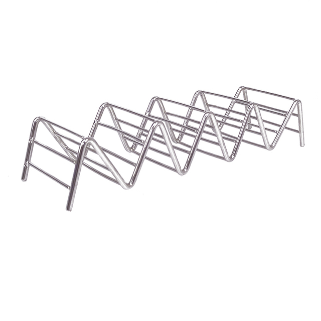 Zhaosheng Hardware - Soporte para tacos de acero inoxidableBandeja para hornear tacos para perros calientes