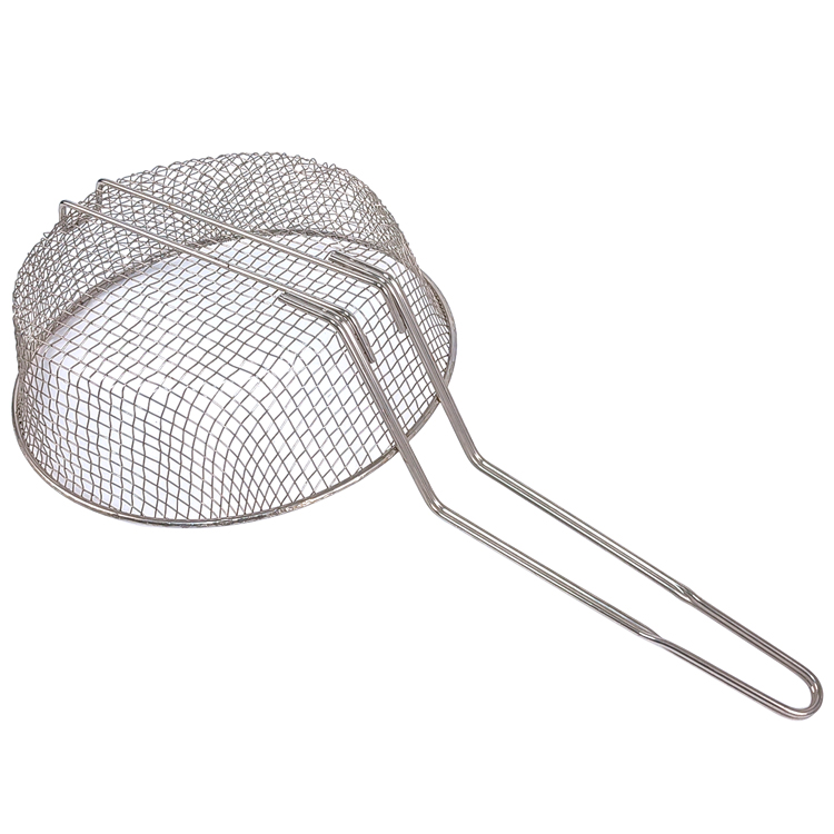 Zhaosheng Hardware - Cesta culinaria niquelada de malla mediana de 10'Cesta para freír en la parte superior de la estufa