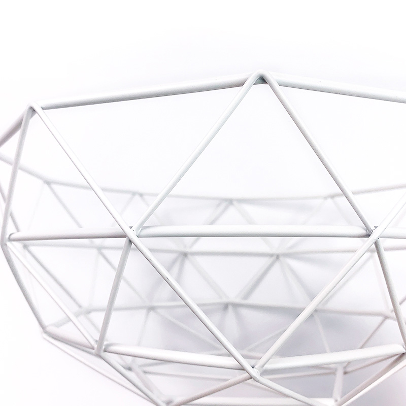 Zhaosheng Hardware - Cesta de Frutas Redonda Grande para encimera, refrigerios, Soporte para Alimentos, Cesta de Alambre de Metal
