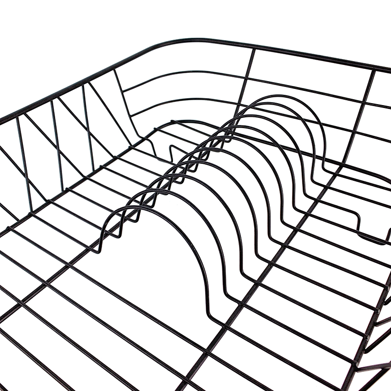 Zhaosheng Hardware - Escurridor de platos negro con escurridor