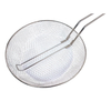 Zhaosheng Hardware - Cesta para freír de aluminio de 12 pulgadas, colador de alimentos, cestas para freír patatas fritas