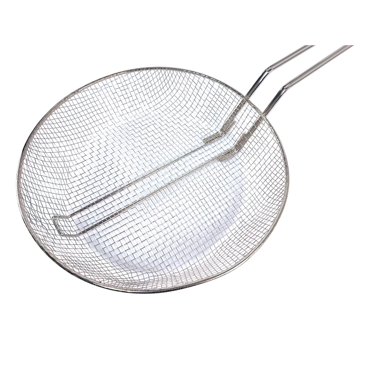 Zhaosheng Hardware - Cesta para freír de aluminio de 12 pulgadas, colador de alimentos, cestas para freír patatas fritas