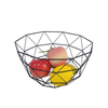 Zhaosheng Hardware - Frutero de metal, cesta de frutas redonda, cesta de almacenamiento de malla geométrica