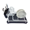 Zhaosheng Hardware - Rejilla para secar platos de aluminio de 2 niveles con escurridor y soporte para utensilios