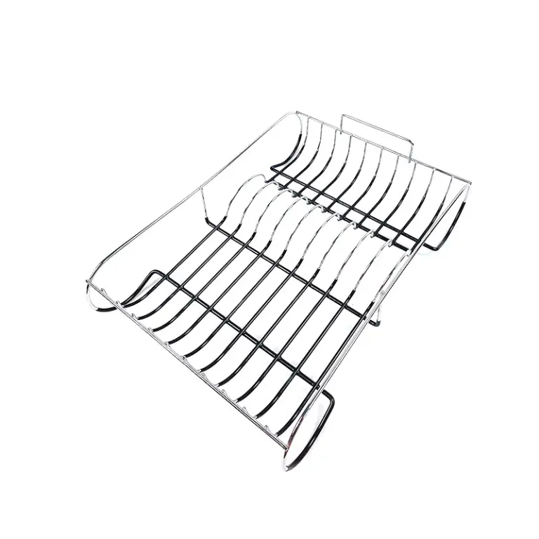 Zhaosheng Hardware - Escurridor de platos con bandeja de goteo negra y soporte para utensilios