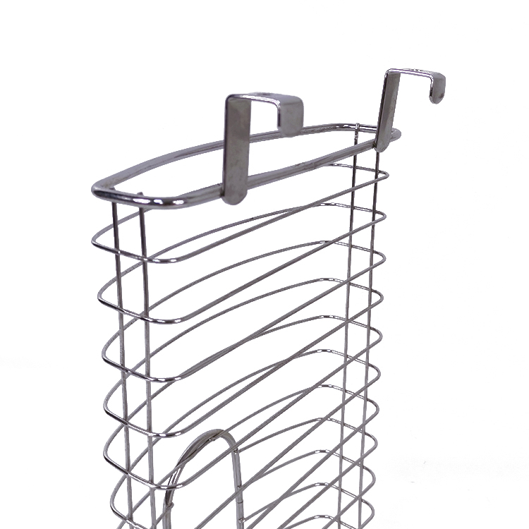 Zhaosheng Hardware - Sobre el gabinete Bolsa de comestibles Soporte de almacenamiento Bolsas de basura Ahorro Alambre de metal Organizador de bolsas de plástico