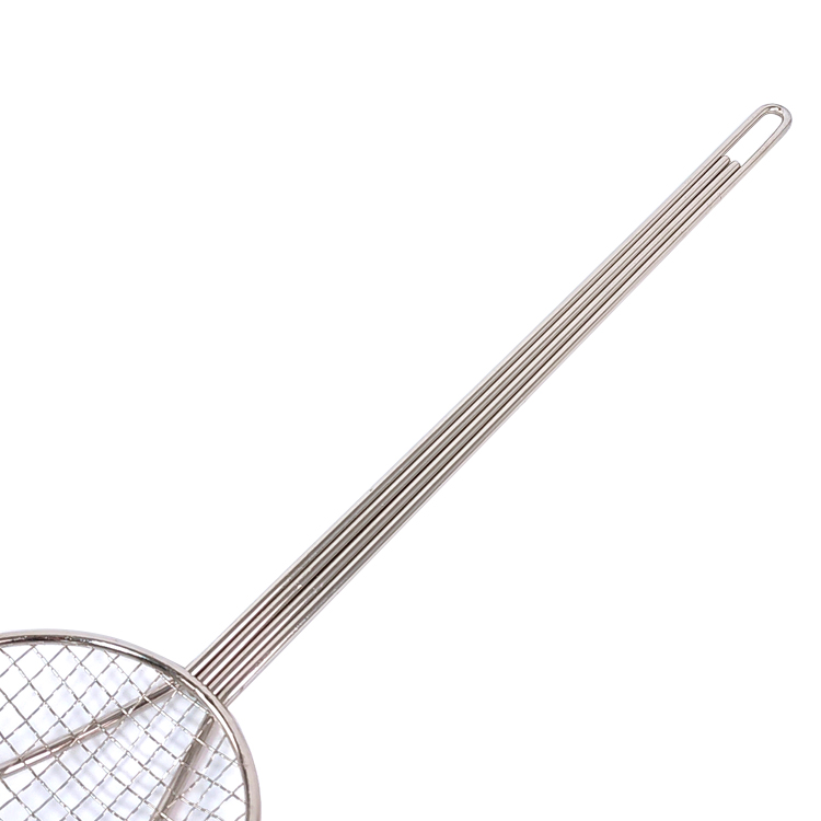 Zhaosheng Hardware - Skimmer o colador de acero inoxidable para freidora, cucharón, malla de alambre, redondo