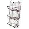 Zhaosheng Hardware - Cesta de alambre de metal para almacenamiento de cocina, organizador de despensa, cesta de frutas colgante