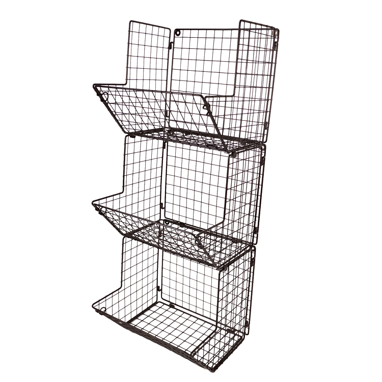 Zhaosheng Hardware - Cesta de alambre de metal para almacenamiento de cocina, organizador de despensa, cesta de frutas colgante