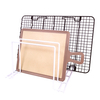 Zhaosheng Hardware - Organizador de utensilios de cocina de mesa con soporte para tabla de cortar y tapa de sartenes