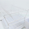 Zhaosheng Hardware - Rejilla para secar platos desmontable blanca de 2 niveles