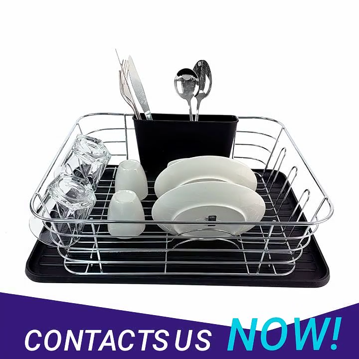 Zhaosheng Hardware - Rejilla para secar platos con escurridor extraíble para almacenamiento en la cocina