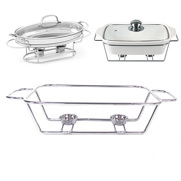 Hardware Zhaosheng: soporte de servidor de buffet de alimentos de chafer de hierro forjado 