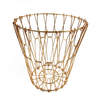 Zhaosheng Hardware - Cesta de frutas plegable decorativa, organizador de pan, cesta de alambre de metal para cocina