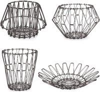 Zhaosheng Hardware - Cesta de almacenamiento plegable de alambre para decoración del hogar