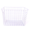 Zhaosheng Hardware - Cesta de almacenamiento de metal, gabinete de baño, cesta de alambre para lavandería, organizador de almacenamiento para el hogar, contenedor de almacenamiento de alimentos