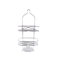 Zhaosheng - Estante de baño de 3 capas con carrito de ducha colgante de alambre