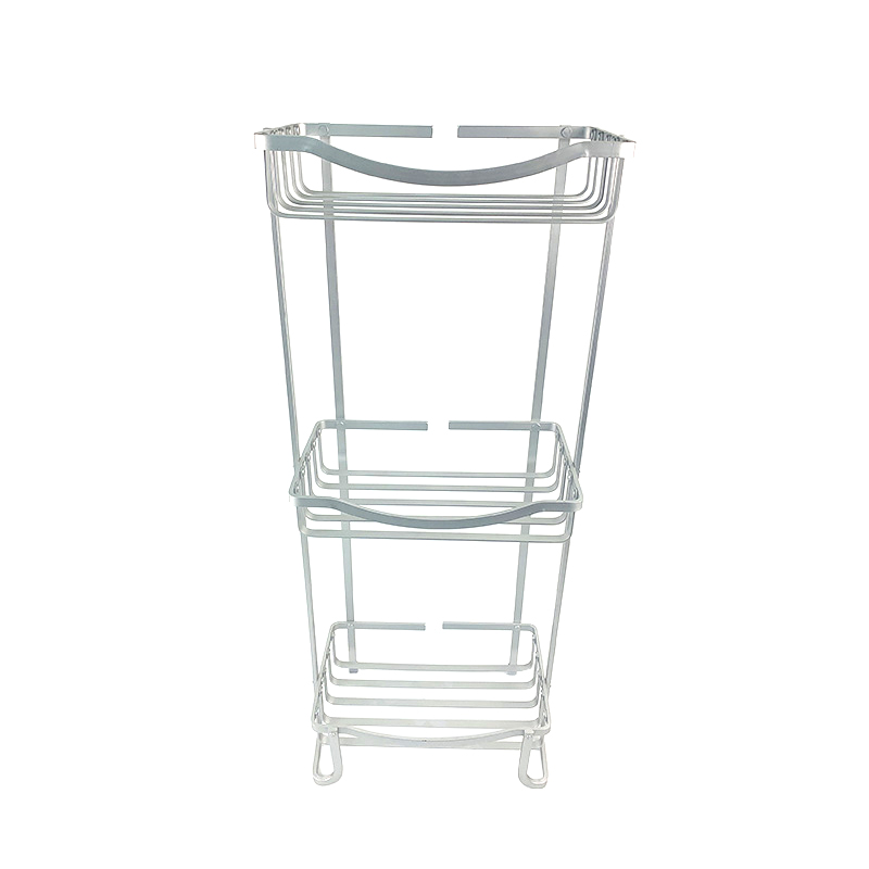 Zhaosheng - Estante de almacenamiento para baño, accesorios, estante para el suelo, estante independiente para baño de aluminio