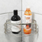 Zhaosheng - Estante de almacenamiento para baño de montaje en pared, adhesivo de acero inoxidable, estante esquinero para baño, carrito de ducha