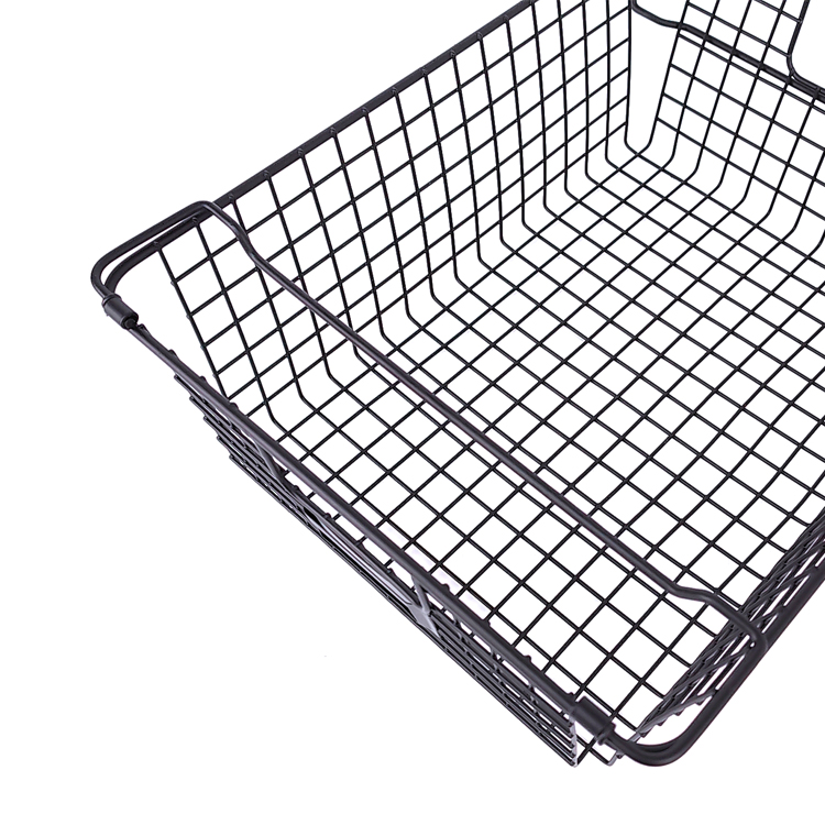 Zhaosheng Hardware - Cesta de almacenamiento apilable para frutas, verduras, alimentos, cesta de almacenamiento apilable de alambre de metal