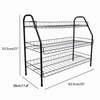 Zhaosheng Hardware - Estante de metal para zapatos, organizador ajustable para zapatos para el gabinete de entrada del hogar